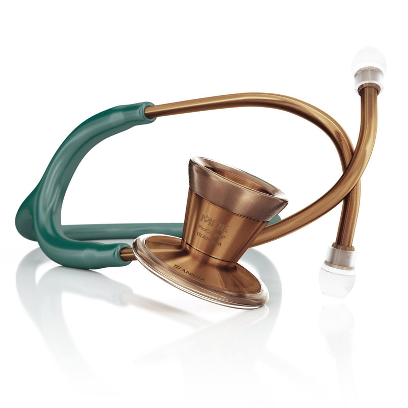 ProCardial® Titanium Cardiology Stethoscope - Green/Cyprium - MDF Instruments Official Store - No - Stethoscope