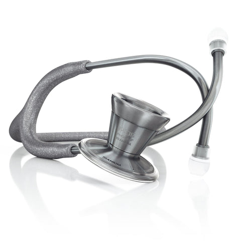 ProCardial® Titanium Cardiology Stethoscope - Grey Glitter/Metalika - MDF Instruments Official Store - No - Stethoscope