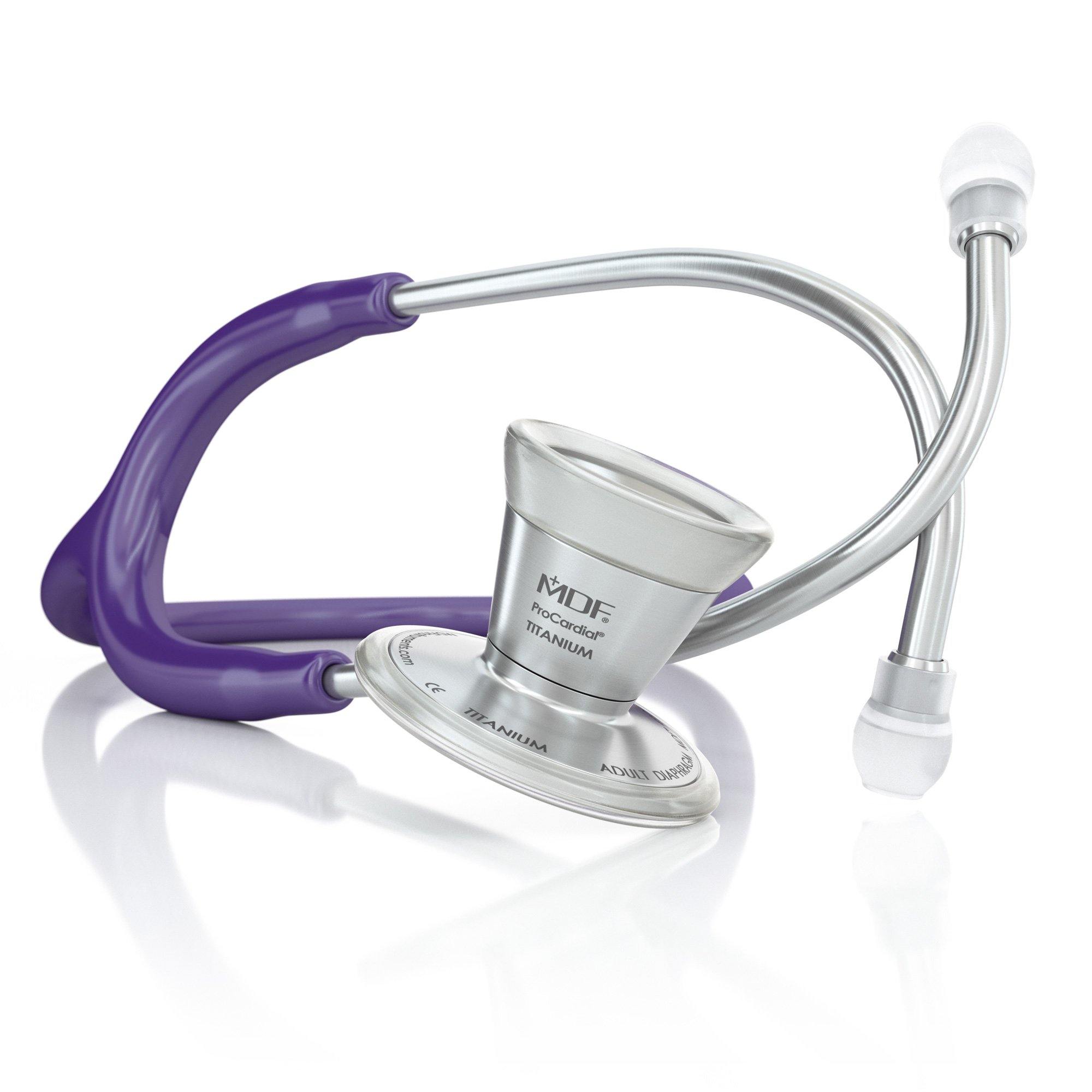 Stethoscope MDF Instruments ProCardial Titanium Cardiology Purple Rain