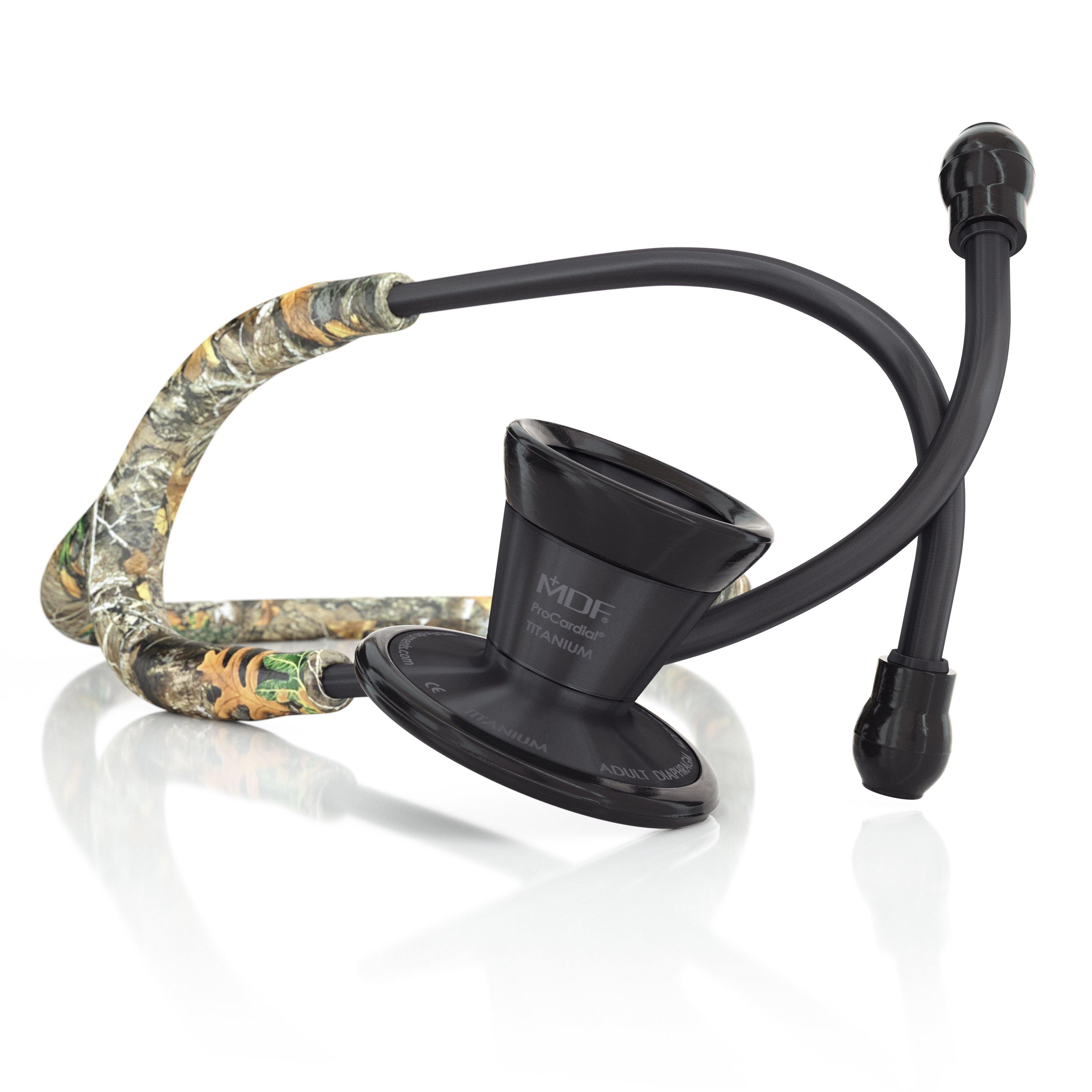 Stethoscope MDF Instruments ProCardial Titanium Cardiology Camo Print Realtree Edge BlackOut