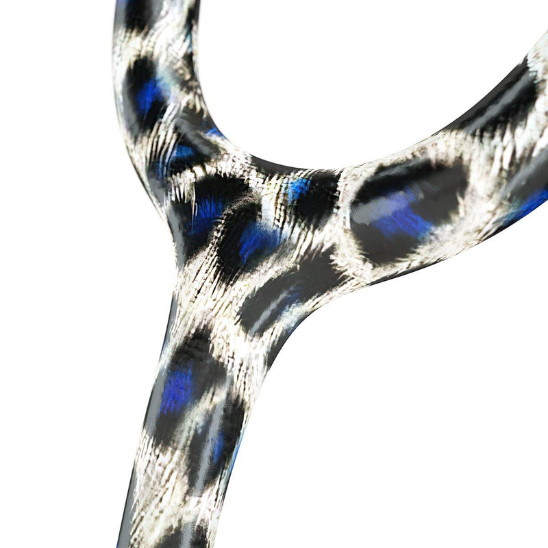 Stethoscope MDF Instruments ProCardial Titanium Blue Leopard Print Tiberius Panther and BlackOut Tube