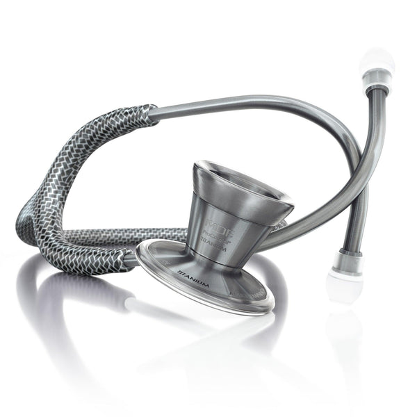 Stethoscope MDF Instruments ProCardial Carbon Fiber Print Titan and Metalika