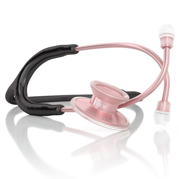 Stethoscope - DISCONTINUED - Acoustica® Stethoscope - Black/Rose Gold - MDF Instruments Official Store