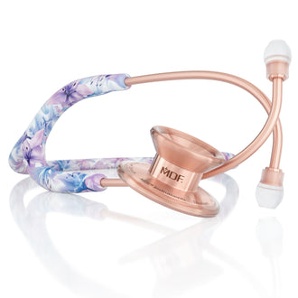 MD One® Epoch® Titanium Adult Stethoscope - Monet/Rose Gold